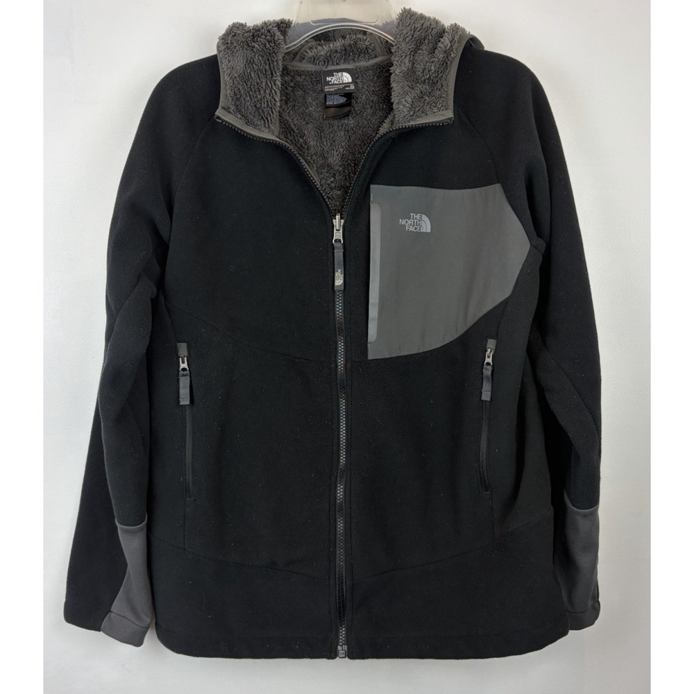 The North Face Chimborazo Hoodie Jacket Boys XL Black Fleece Outdoor Warm Cozy